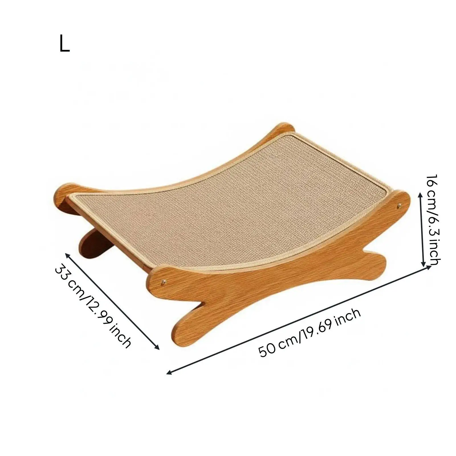 Jute Cat Bed with Sisal Scratcher Lounge for Indoor Cats Anti Scratch Sofa Protector Furniture