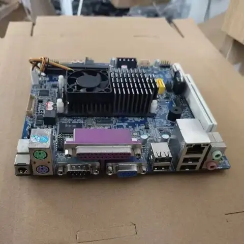 Industrial control main board D525 DCV 6COM 100M cash register board with PCI support LVDS used disassembly main board