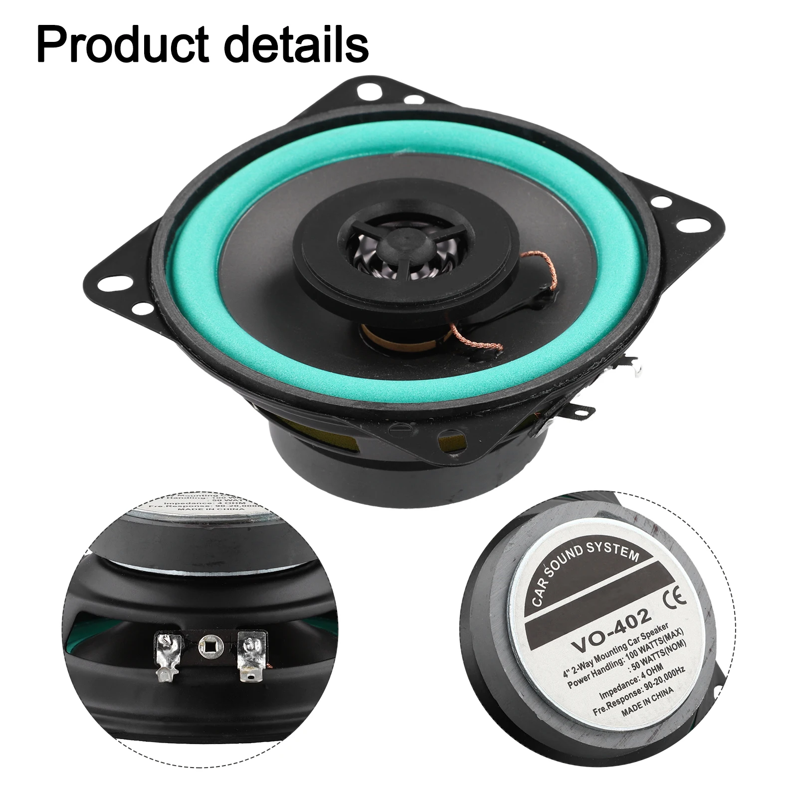 5 Inch Full Range Subwoofer Music Speakers Iron Shell Construction Long-lasting Performance Minimized Distortion