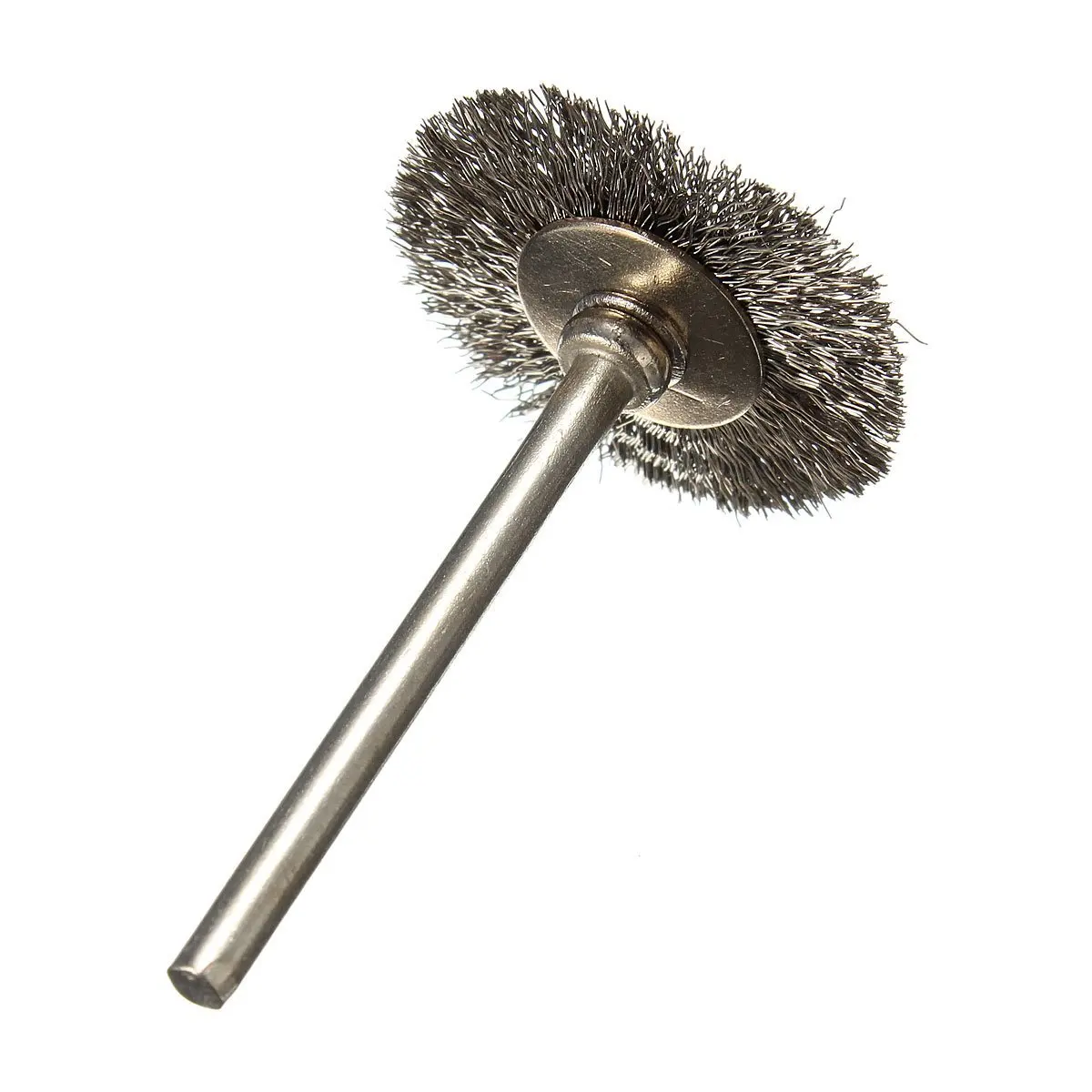 VOFUN-10 Pcs Stainless Steel Wire Brushes Disc Brush Round Brush 25Mm Diameter For Dremel