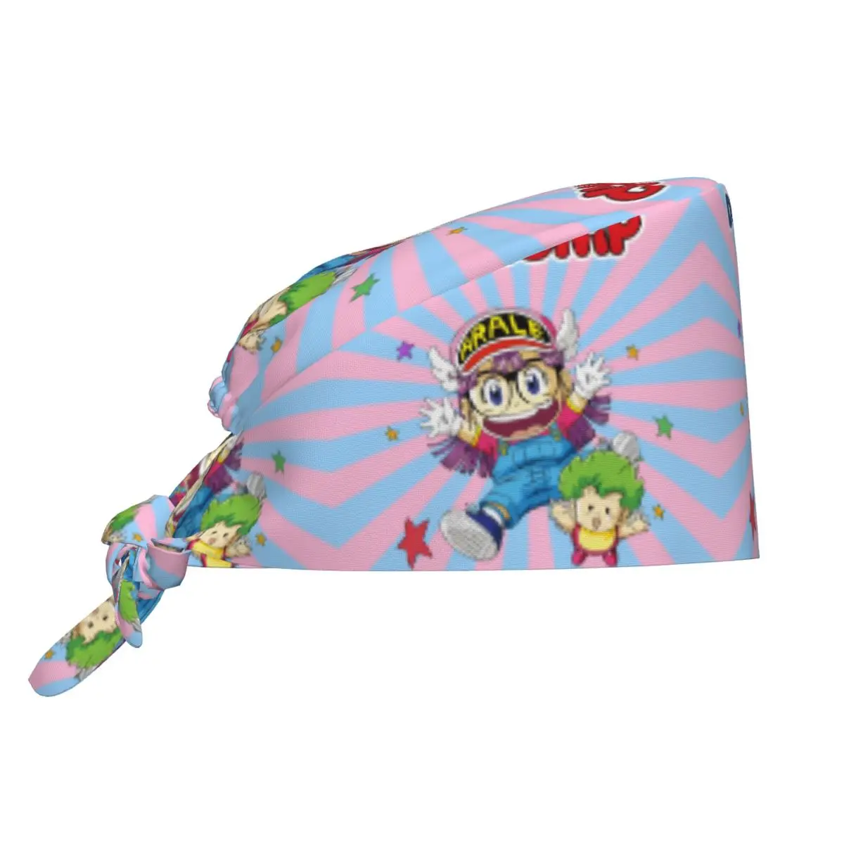 Gorro de trabajo ajustable Dr. Slump Anime Manga Arale Norimaki y Gatchan gorro quirúrgico exfoliante enfermería Doctor cirujano gorra para enfermera