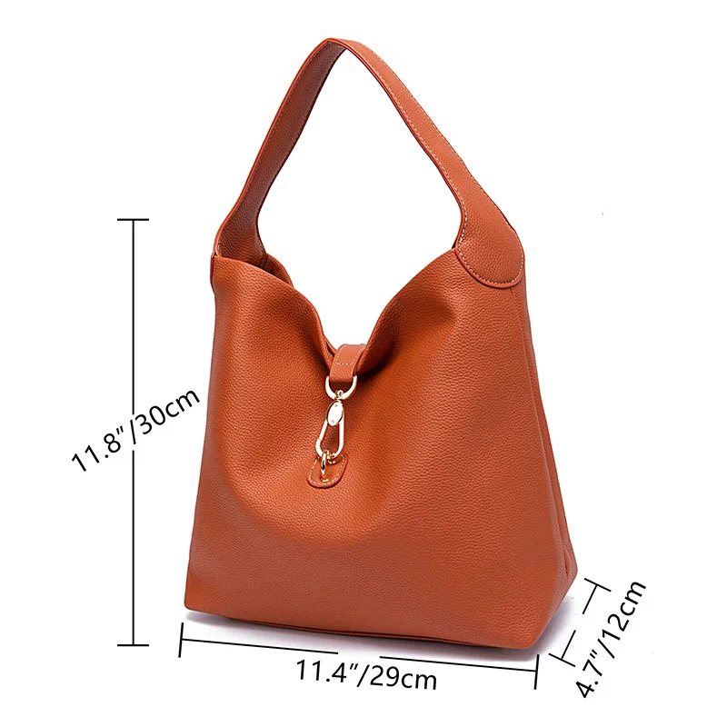 New Trend Large Capacity Women's Bag Designer Handbags Female Vintage Shoulder Bags Ladies Handbags Fashion Leather Armpit Bags