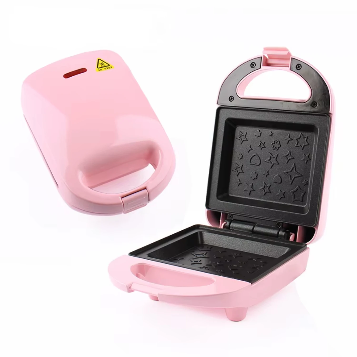 Mini Bread Sandwich Maker Waffle Muffin Breakfast Machine Egg Omelette Pan Grill Panini Oven Heater