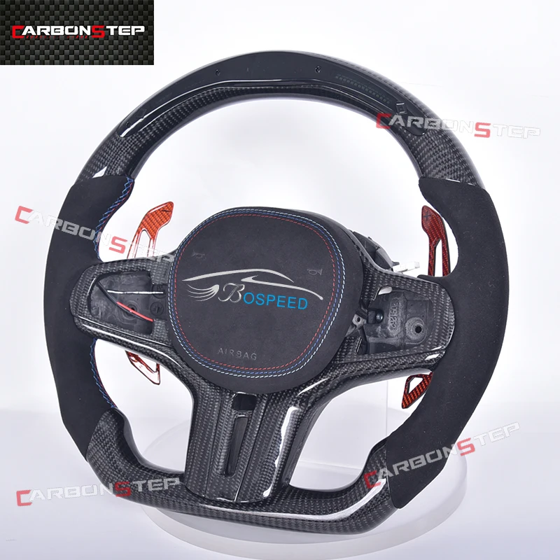 

Carbon Fiber Steering Wheel For BMW M1 M2 M3 M4 M5 G Series F40 F44 G20 G21 G28 G22 G29 G80 Customized Sport Wheel