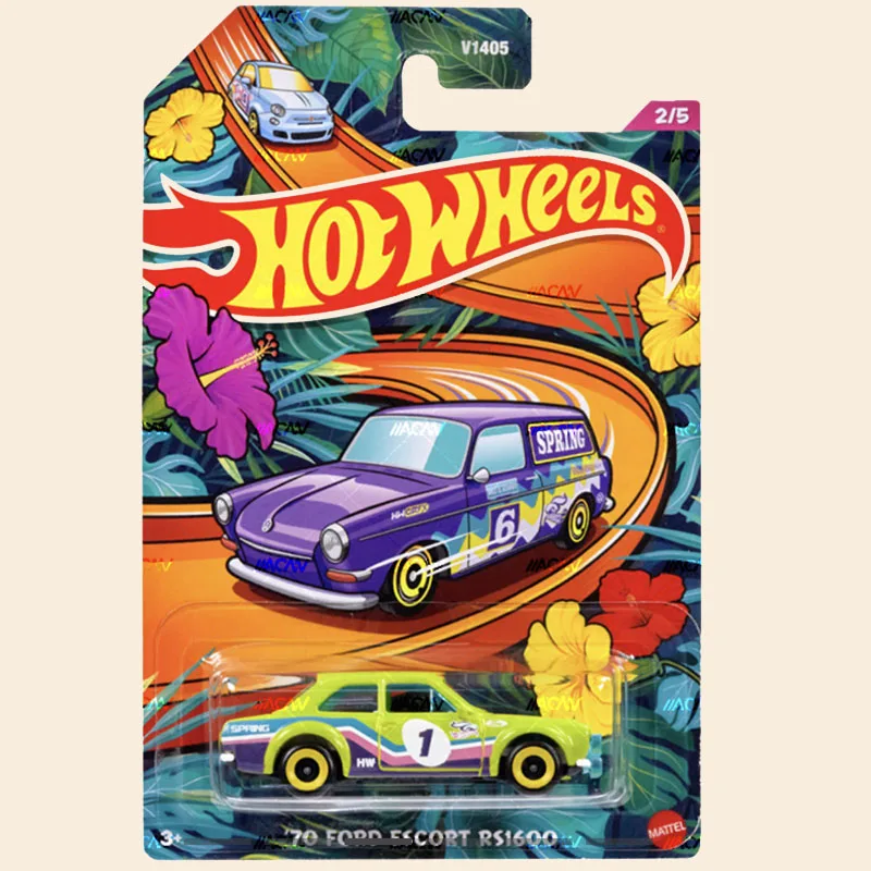 V1405 Hot wheels 1:64 EASTER ASST fiat 500 ford escort rs1600 mini cooper impreza wrx custom Volkswagen diecast alloy car model