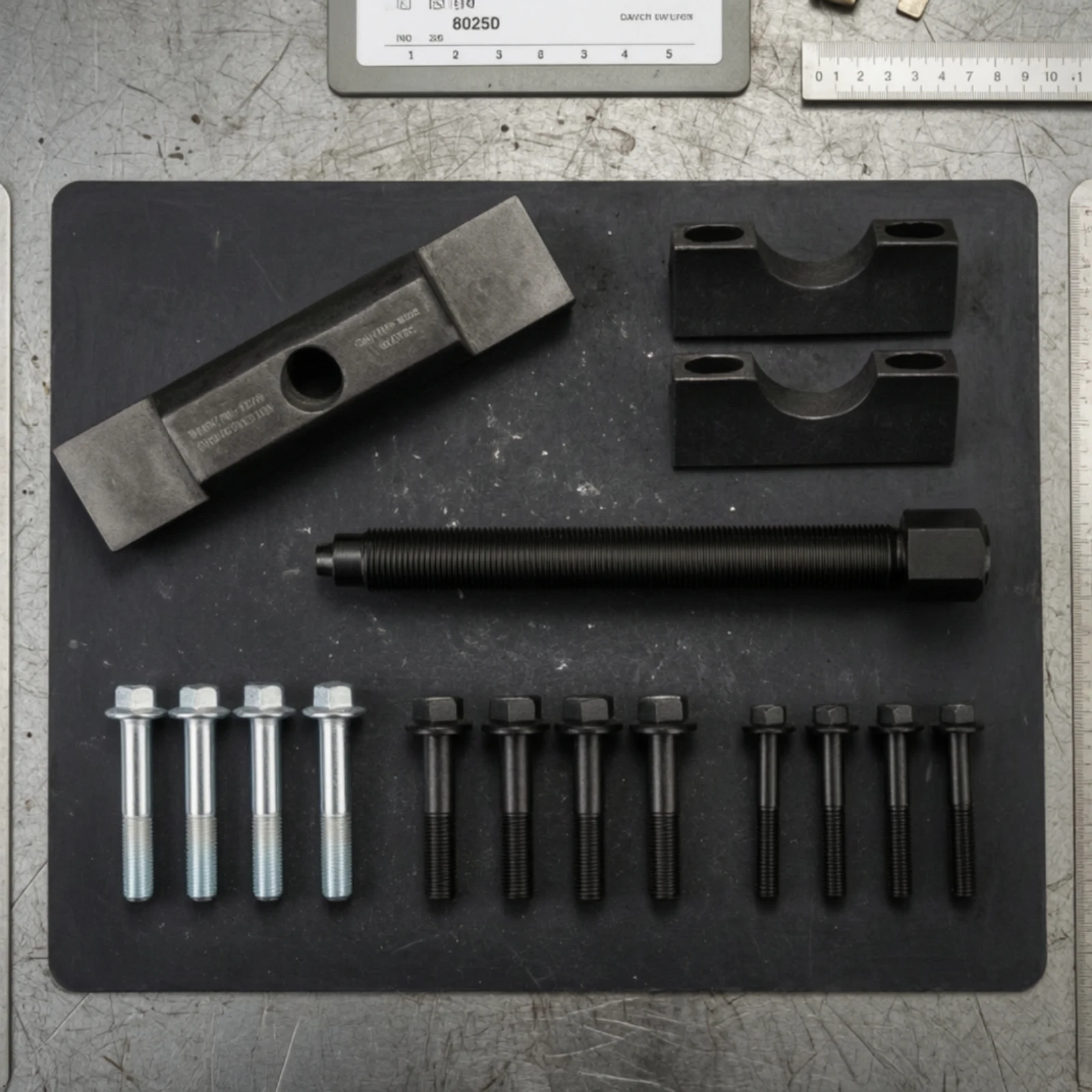 Truck Yoke Puller Threaded Yoke Puller with Adapter Blocks Corrosion-Resistant Efficient for Mechanics, Automotive Workshop