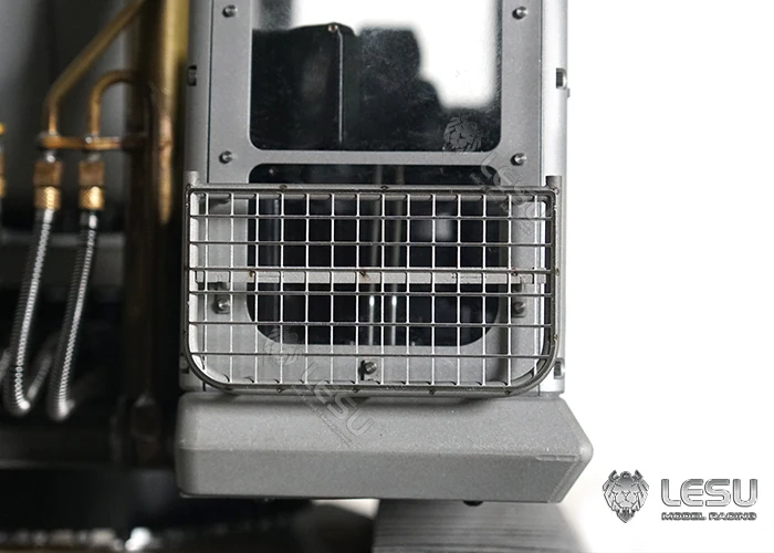 Für 1/14 Modell AC360 Baggerkabine, oberes Metall-Antikollisionsgitter, Spotlicht, DIY LESU – Detail 9