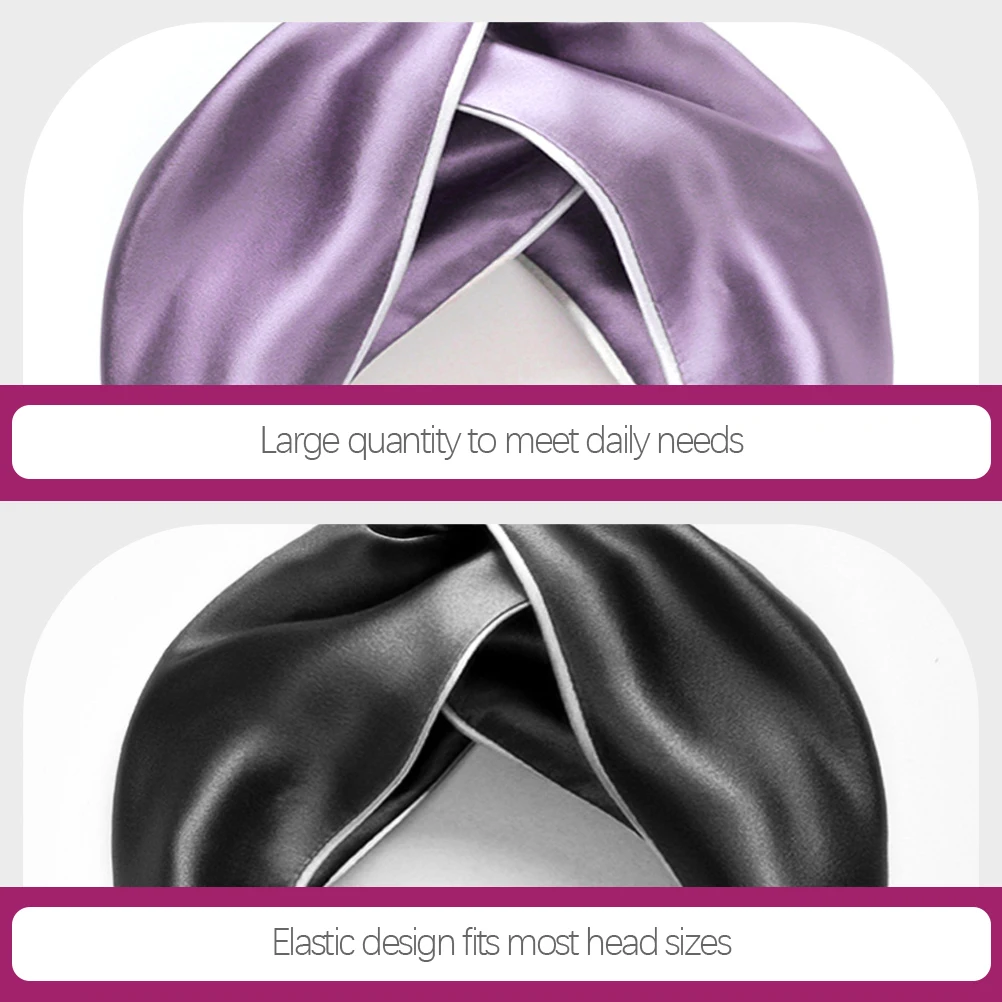 

4pcs Silk Women Headbands Wide Brimmed Cross Knot Hairband For Yoga Sports Hair Accessories Elastic Head Wrap Ponytail Curly
