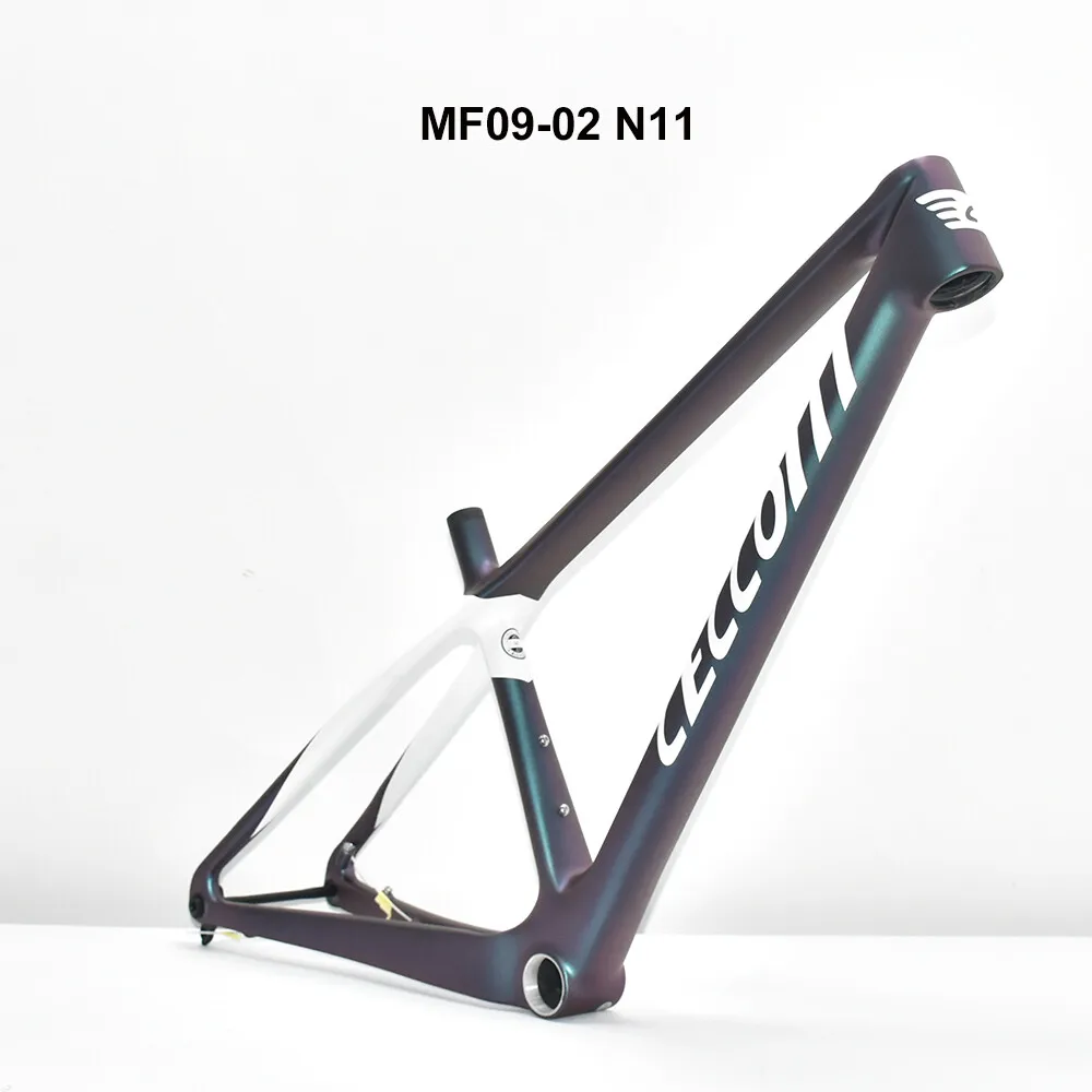 2025 CECCOTTI 29er إطار MTB من الكربون، إطار جبل كابل مخفي كامل، تعزيز ركوب الدراجات مع دعامة سفلية لخيط T47، 148*12 مم