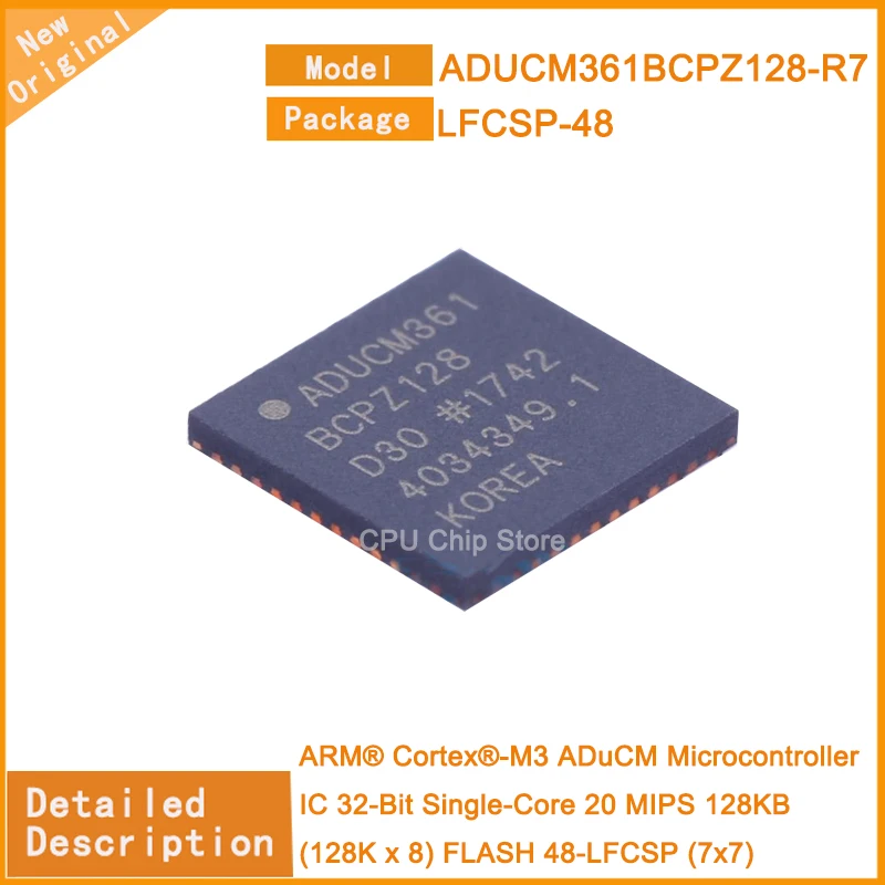 

5Pcs/Lot New Original ADUCM361BCPZ128-R7 ADUCM361 Microcontroller IC 32-Bit Single-Core 20 MIPS 128KB (128K x 8) FLASH