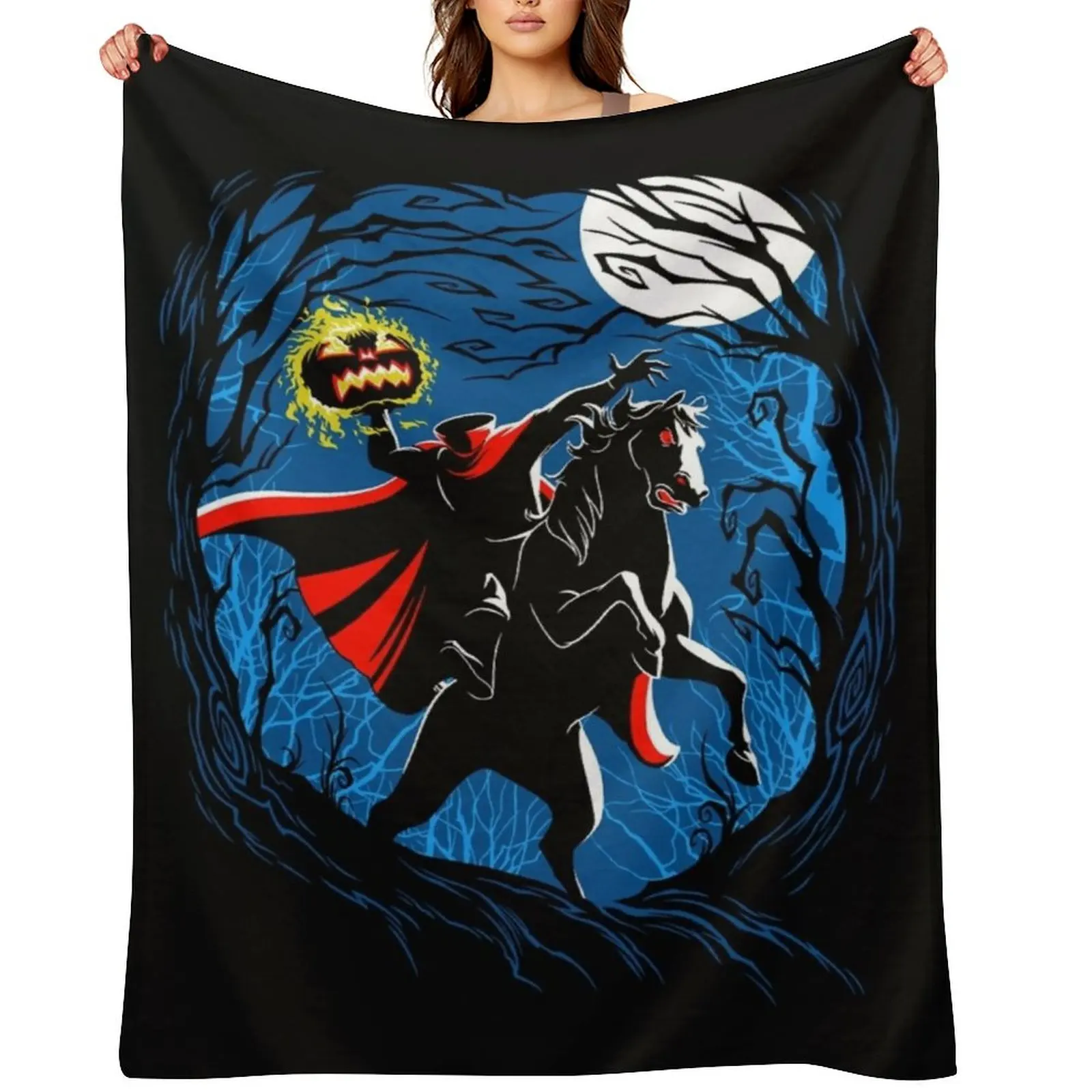 

HEADLESS HORSEMAN! Throw Blanket Giant Sofa Summer Beddings Single Moving Blankets