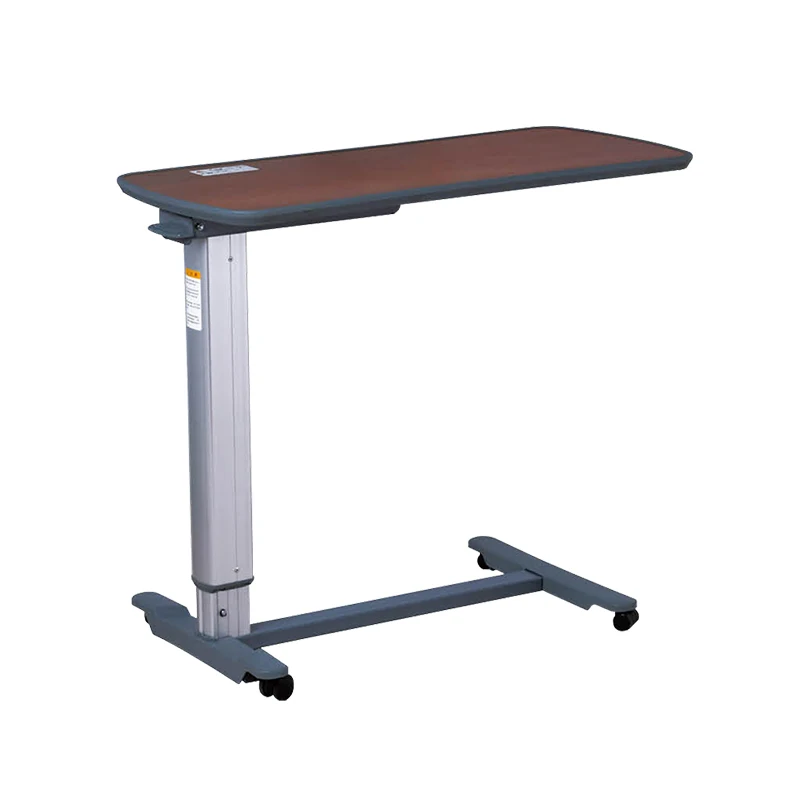 أثاث المستشفى بسعر الجملة رخيص الثمن - طاولة فوق السرير قابلة للتعديل مع عجلات لتناول الطعام الطبي للمرضى #3