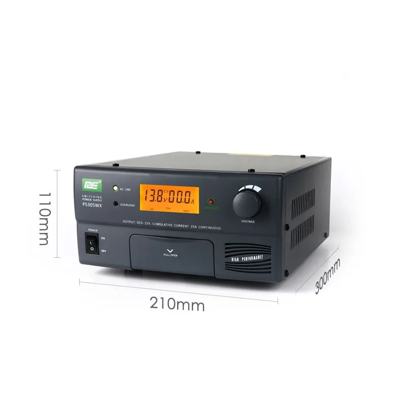 ラジオスイッチング電源、デジタルディスプレイ、液晶調整可能電圧、30a、温度制御ファン、ps30swvi