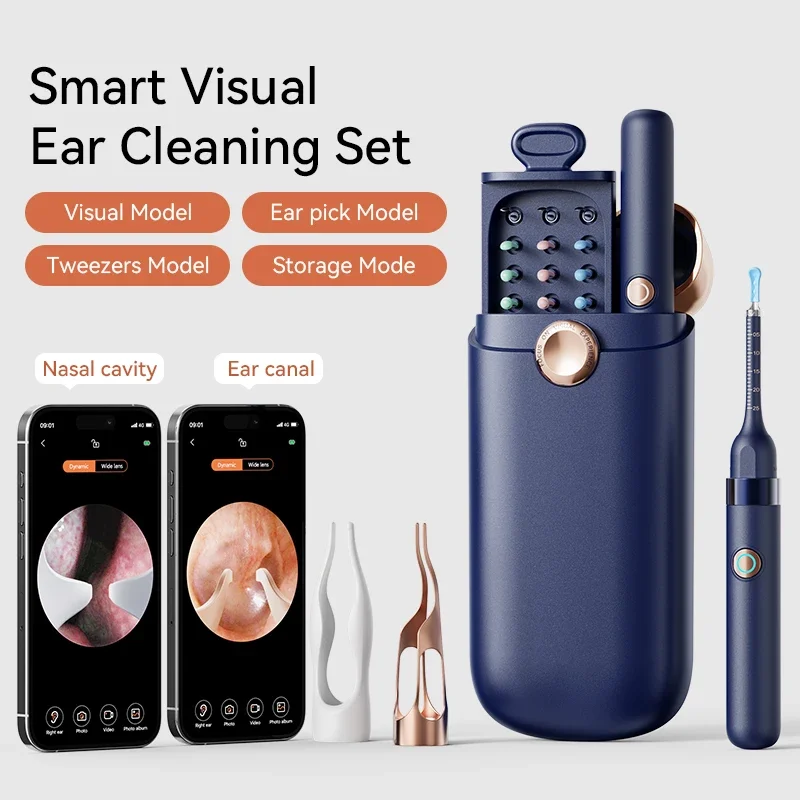 

Multi-Functional Ear Wax Cleaner With Camera Earwax Cleaning Tool Can Be Used For Cleaning And Tweezer With 3.2mm Len Camera