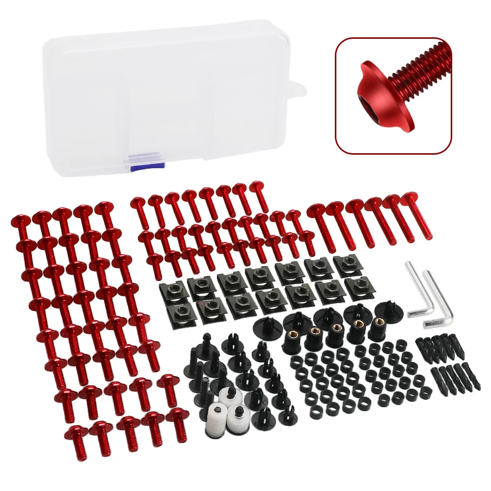 

M5 M6 Fairing Bolts Body Fastener Screws Nuts Kit FOR Honda CBR600 F F2 F3 F4 F4i CBR600RR CBR900RR CBR1000RR CBR1000F CBR1100XX