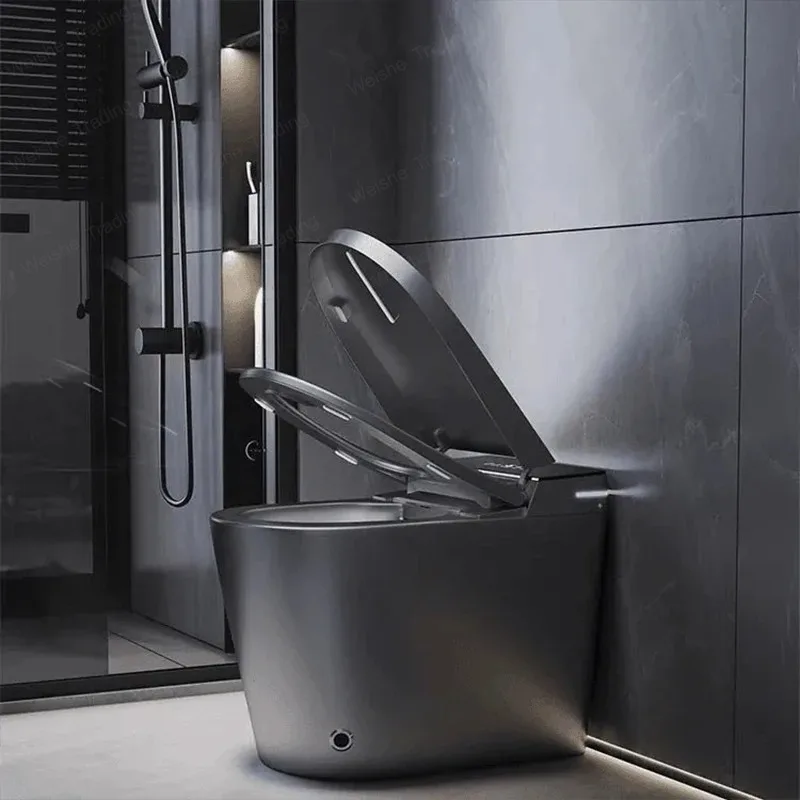 Intelligent Electric Toilet Extended Ceramic Toilet With Automatic Heating Seat S-shaped Elbow Drainage Remote Control Toilet