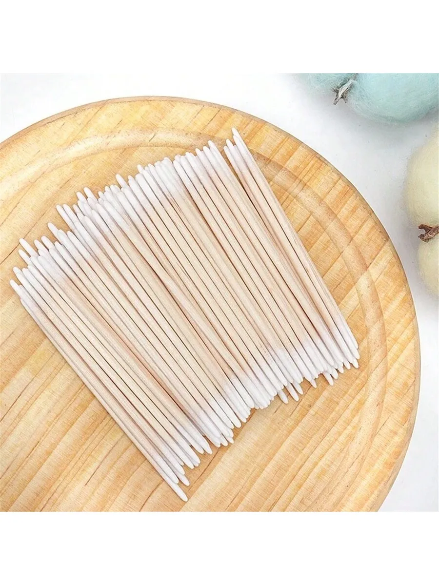 Micro Swabs, Precision Tip Applicators, Disposable Cotton Sticks for Eyelash Extensions, Makeup, Tattooing and Cleaning, Single