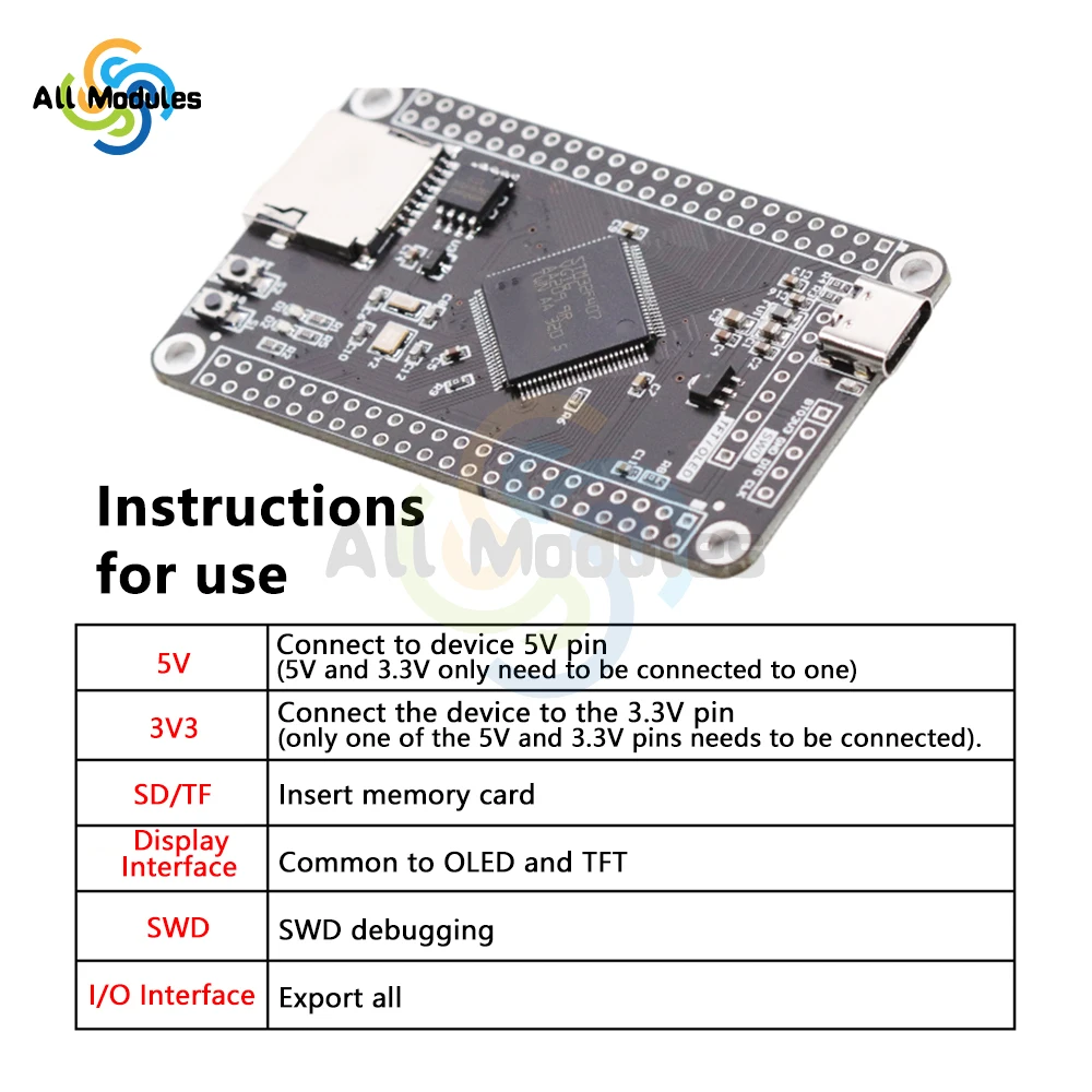 STM32F407VET6 PM32F407VGT6 STM32F407VGT6  Cortex-M4 MCU Core Board Learning Development Board STM32