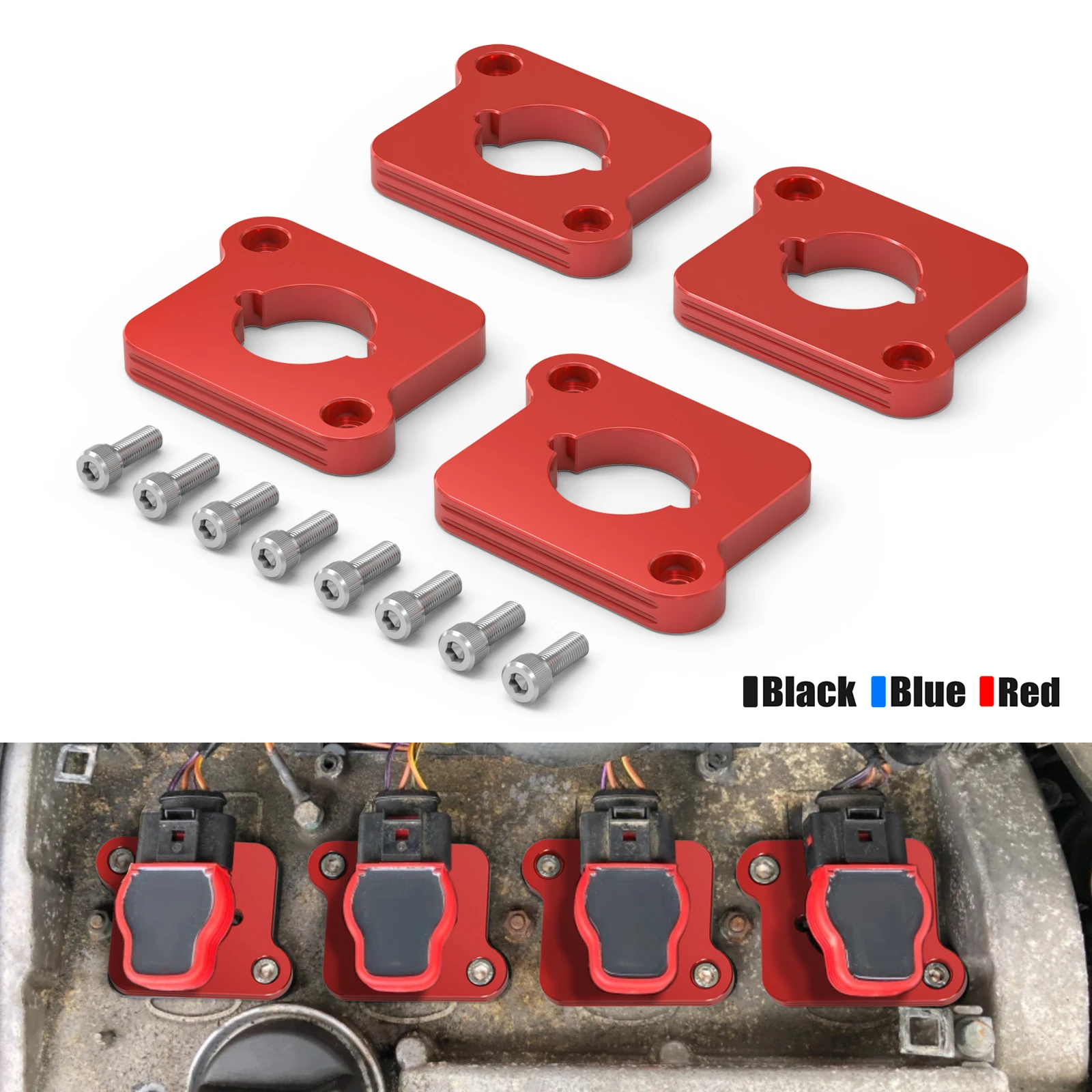 

Переходные пластины BEVINSEE Coilpack для Audi A4 B6/TT MK1/A3 8L, для VW, Golf MK4 для Passat B5, от 1,8 до 2,0 TFSI