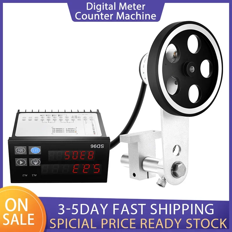 

Anti-skid Mechanical Digital Length Meter Counter Machine Single Measure Wheel With Multiple Unit Modes & HD Display Low Noise