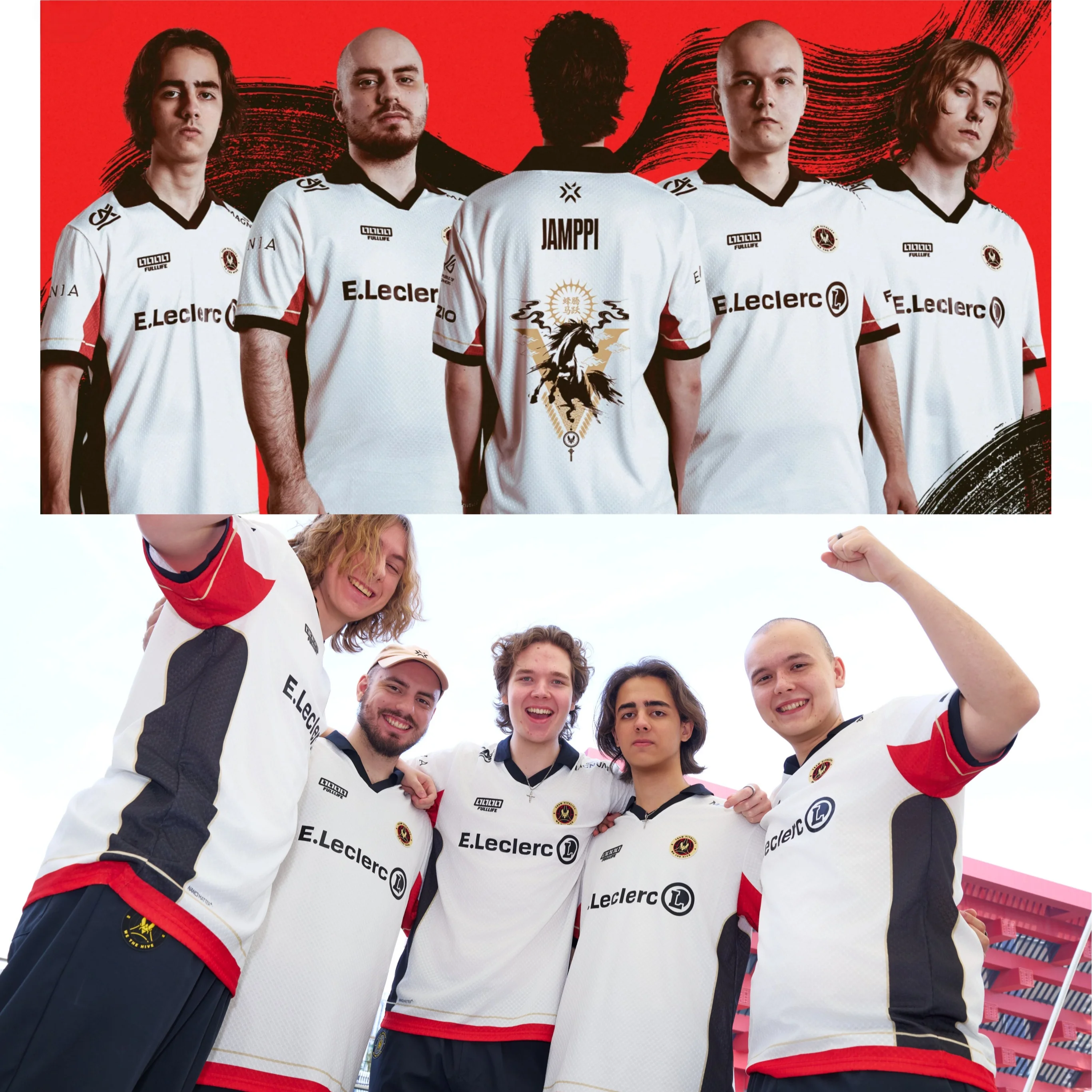 2026 Team Vitality VALORANT Derke Fan Alternate Jersey Chronicle Training Breathable Quick-dry T-shirt Men's Polo V-Neck Tops
