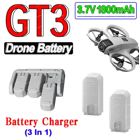 LSRC GT3MAX / GT3 드론용 오리지널 드론 배터리 3.7V 1800mAh 배터리 GT3 RC 쿼드콥터 교체 배터리 액세서리 부품