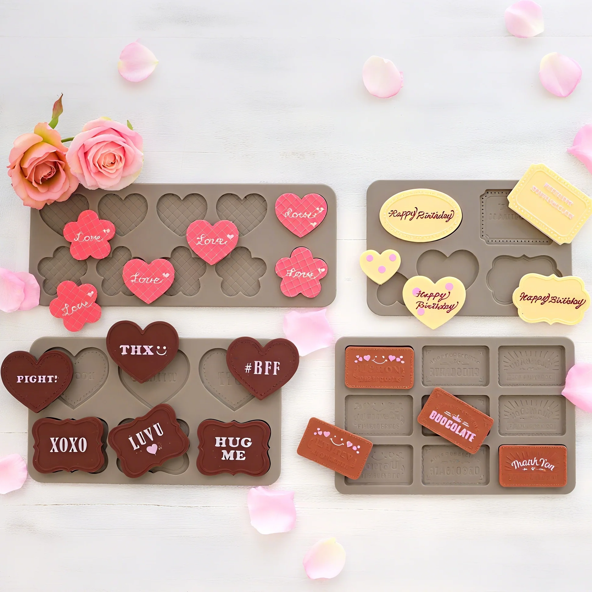 

Silicone Chocolate Mold Fondant Candy Mould 3D DIY Biscuit Baking Tools Cake Decorating Tool Soap Molds Kitchen Accessories