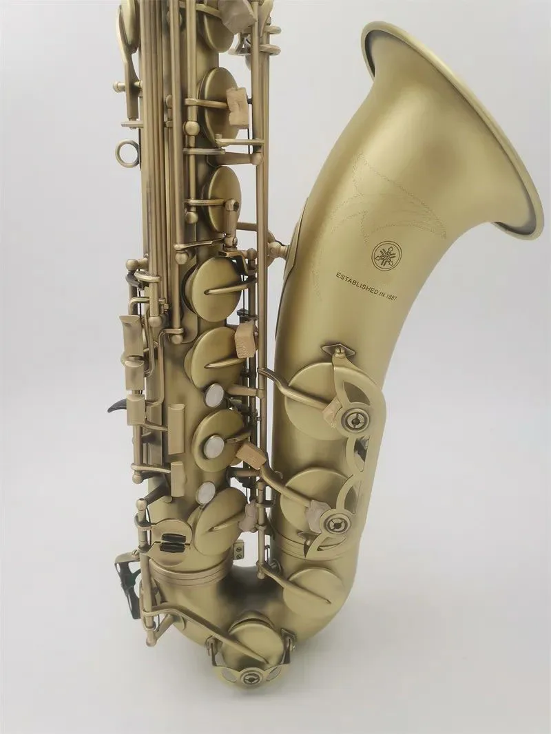 

Real Pictures YTS 62 Tenor Saxophone Reference Antique Copper B Flat Woodwind Instrument With Case Mouthpiece Reeds Neck