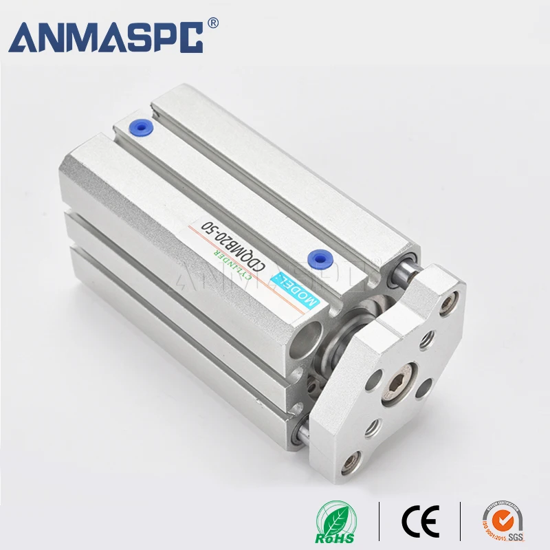 Three-axis Three-bar CQMB Series With Guide Rod Cylinder CDQMB12-30  CDQMB20-50 Thin Pneumatic Cylinder