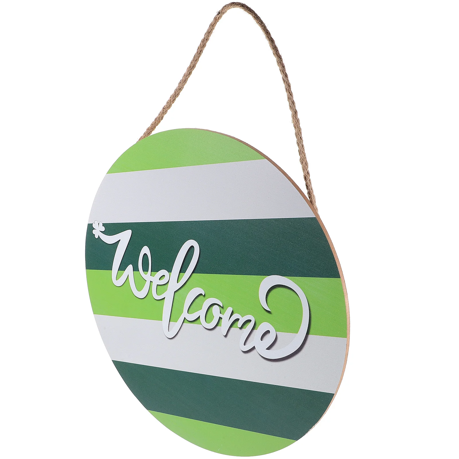 

Saint Patricks Day Welcome Sign Hanging Decor Wood Craft Smooth Surface Non Fading Front Back Door Indoor Wall Hanging