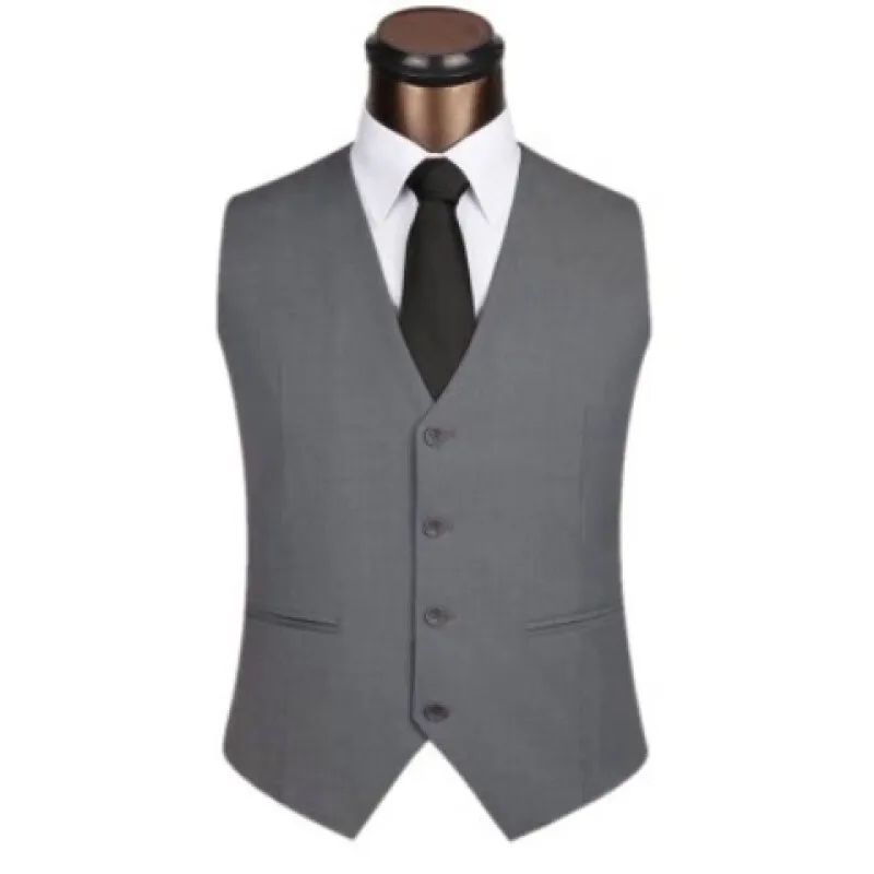 

M7785 middle-aged and elderly groom suit vest vest free ironing men's vest Korean version slim waistcoat vest