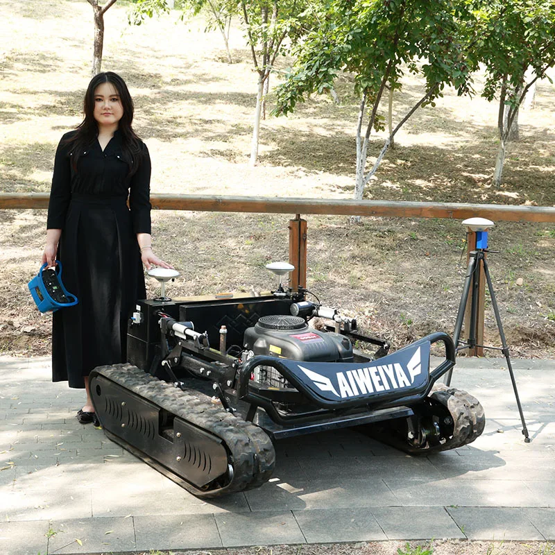 

Customized High-Power RC Lawn Mower Multi-Function Trimmer Weeder for Agricultural Forestry Use Remote Control Garden Care Equip