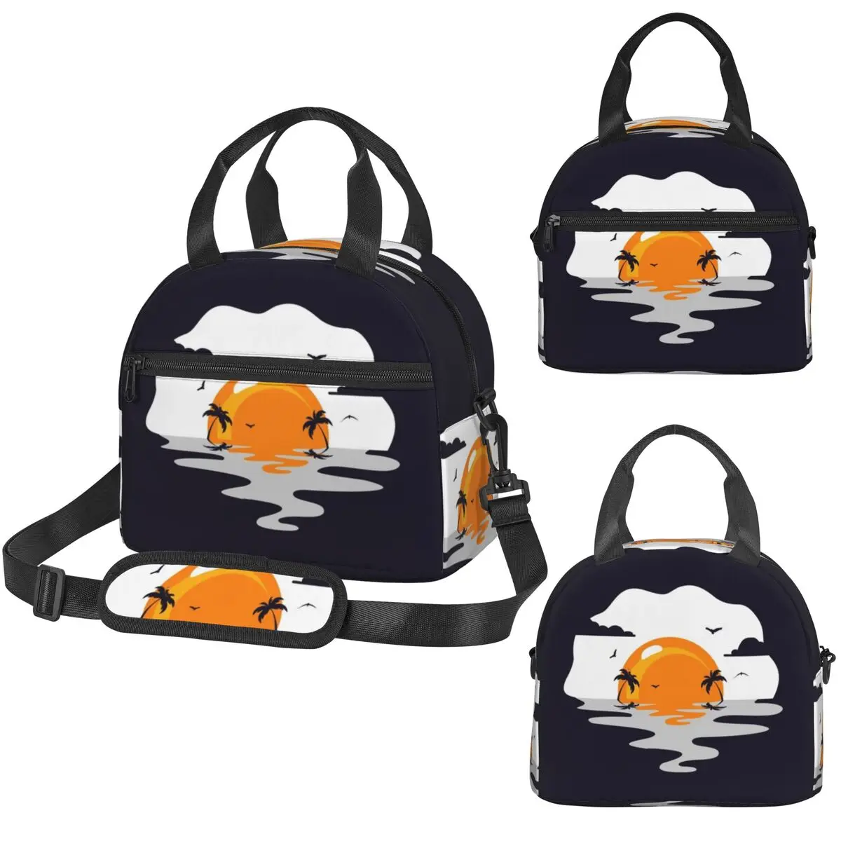 Sunny Side Up Sunset Insulated Lunch Bag for Kids School Cooler Thermal Box Tote Portable Lunch Boxes