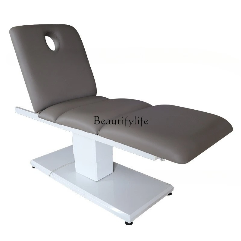 Electric beauty folding lift beauty salon spa massage bed