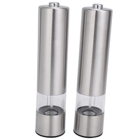 Electric Pepper Grinder, Rechargeable Or Pepper Mill Automatic Pepper Grinder Set For Kitchen Home Barbecue