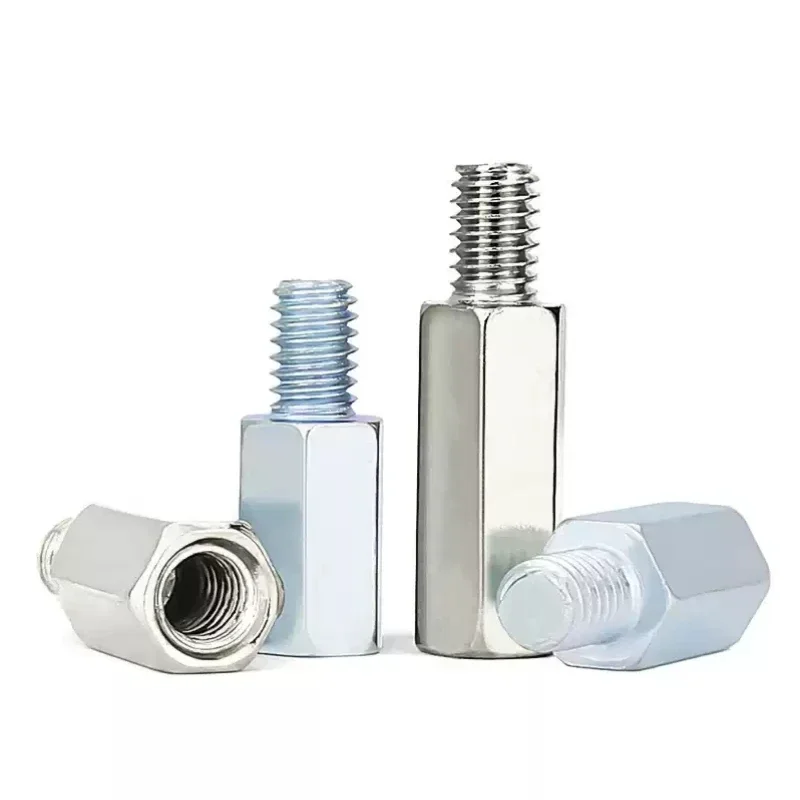 M3 M4 M5 Hex Carbon Steel Male Female Standoff Board Rack Stud Hexagon Threaded Pillar PCB Column Motherboard Spacer Bolt Screw