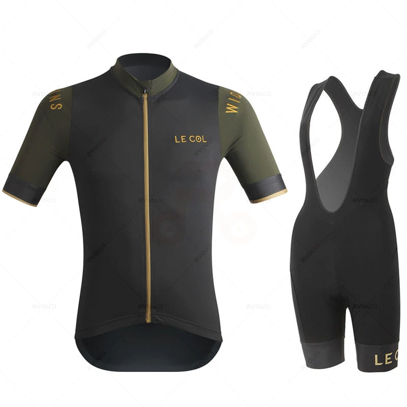 New Team 2022 Men Summer Short Sleeve Cycling Jersey Set MTB Maillot Ropa Ciclismo Bicycle Wear Breathable Cycling Clothings