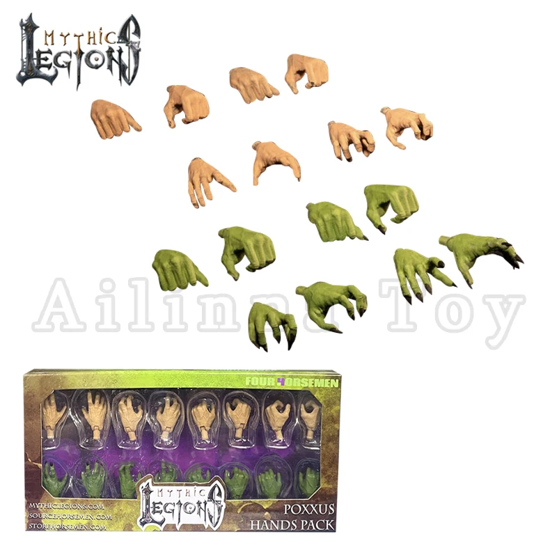 Four Horsemen Studio Mythic Legions 1/12 6inch Action Figure Poxxus Deluxe Hand Accessory Pack Model Free Shipping