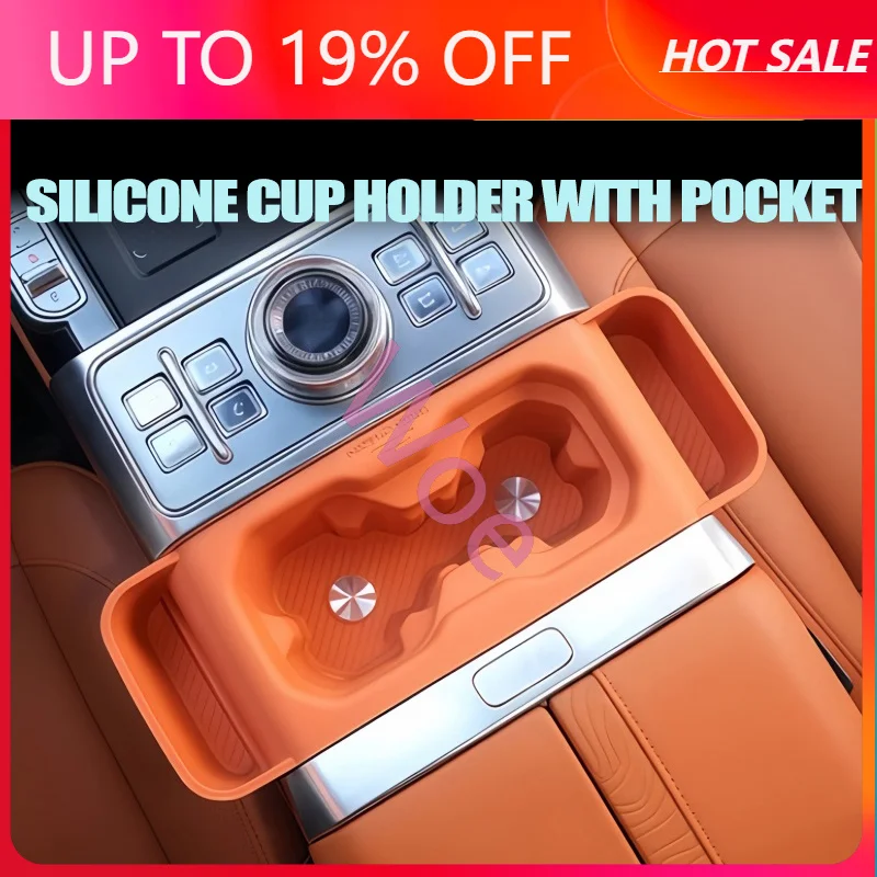 Car Central Control Water Cup Silicone Pad Fit for Chery Jetour G700 Auto Central Control Storage Box Pad Interior Accessories
