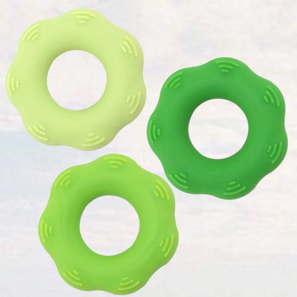 

3pcs 30Lb 40Lb 50Lb Silicone Hand Grip Rings Exercise Massage Relief Non-Slip Gear Texture Hand Strengthener For Office Workers
