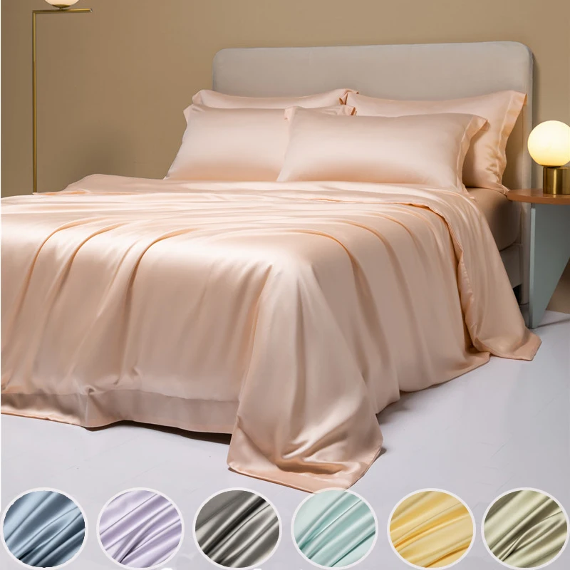 3pcs/set 100% Bamboo Bed Sheet Set 1pc Dovet Cover 2pcs Pillowcase Cooling Bedsheet Bed Linen Quilt Cover Bed Cover Summer 2024