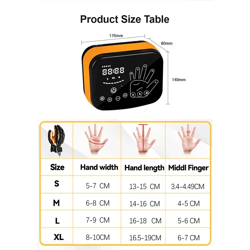 New Finger Rehabilitation Robot Exercise Machine Therapy Training Equipment Hand Massager for Stroke Recovery