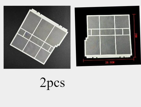 

28,5X28 см, 2 шт. для фильтра кондиционера TOSHIBA, пылезащитный экран, единицы — пылеизоляция, антибактериальный, формальдегидный фильтр