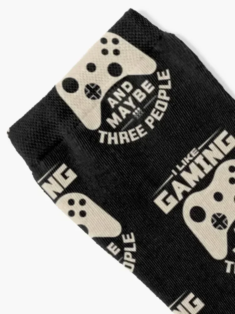 I Like Gaming And Maybe Three People - gaming lover Socks Toe sports hockey cute christmas gifts Socks For Girls Men's