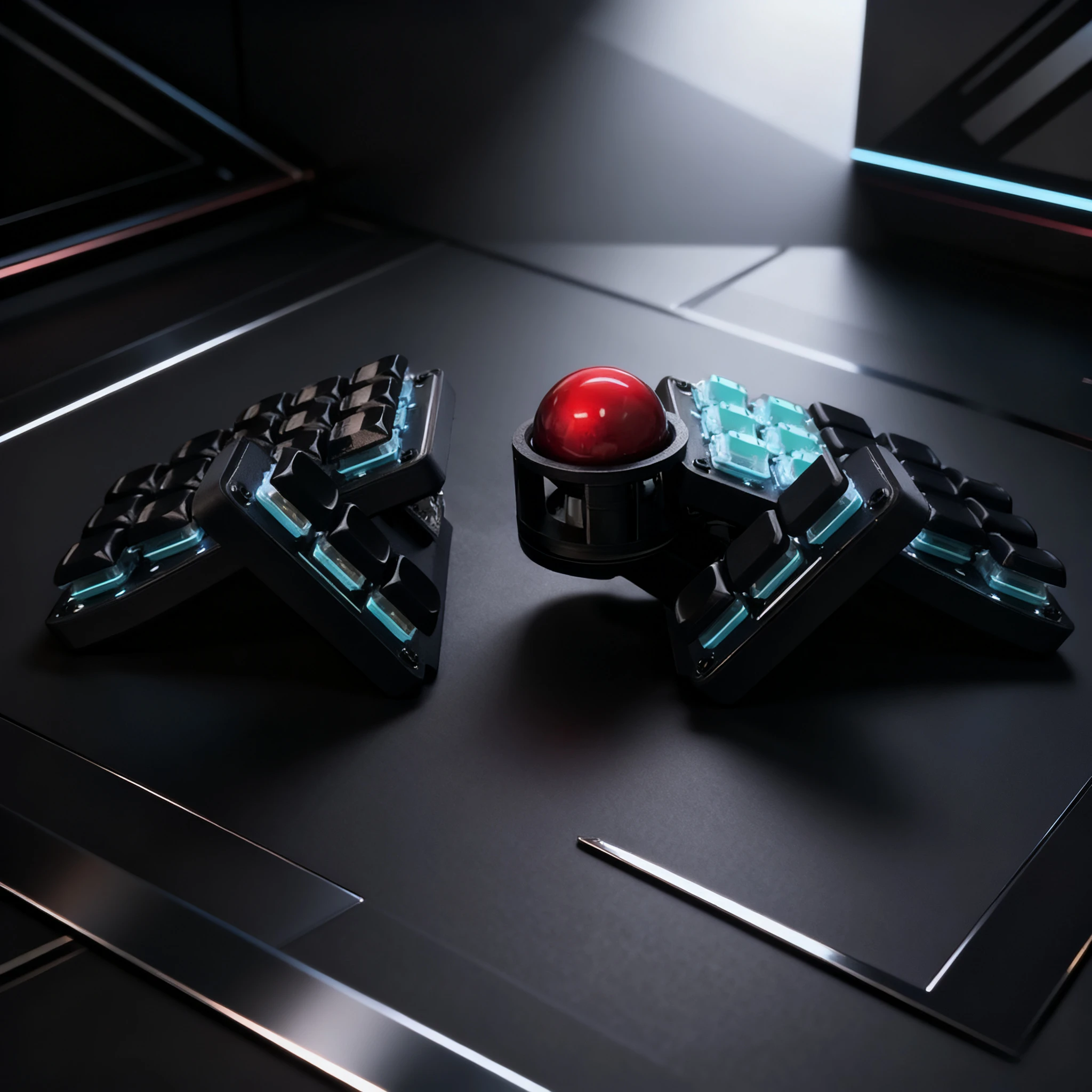 Bridges Crosses Split Keyboard 3x5/3x6 Low Profile Kailh Choc Switch Trackball Gaming Keyboard Wired/wireless Hotswap Teclados