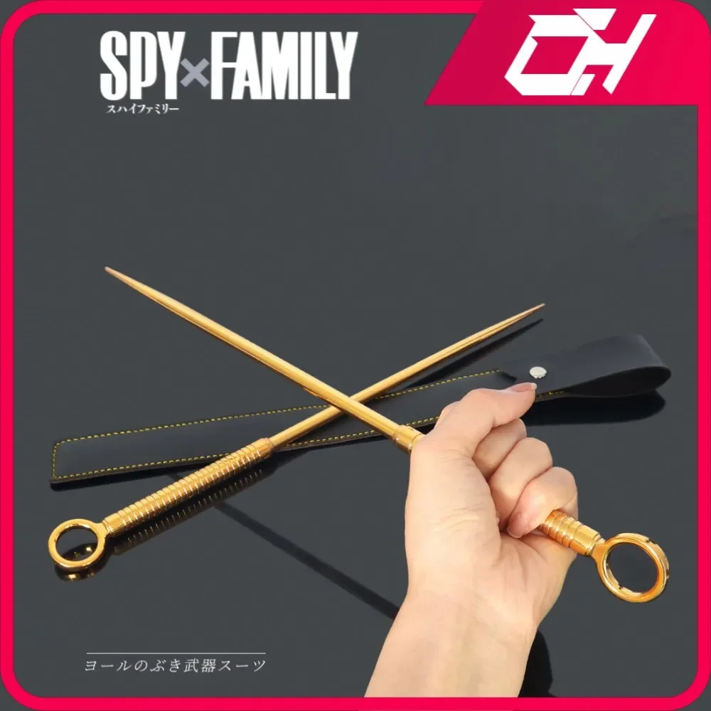 35Cm Spy Familie Yor Forger Stiletto Mes Zwaarden Anime Spel Wapens Model Sleutelhanger Katana Zwaarden Samurai Halloween Speelgoed Voor Jongen