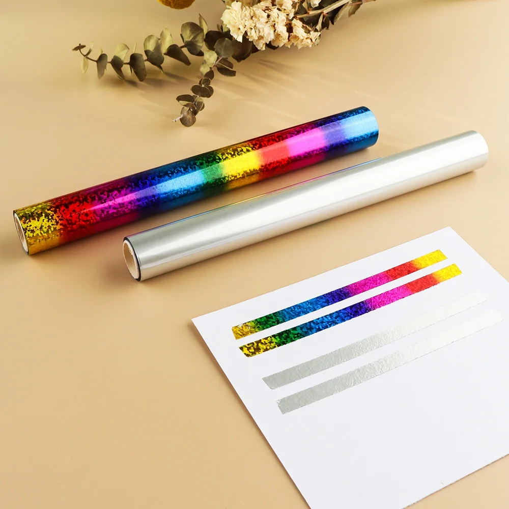 Toner Reactive Foil Paper Used By Laser Printer Laminator for DIY Wedding Invitation Envelope Paper Card Making 5m*19.3cm Roll