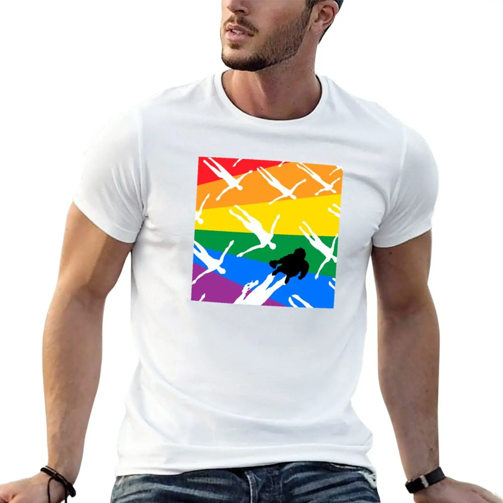 

New Rainbow Absolution Illustration T-Shirt oversized t shirt summer clothes graphics t shirt black t shirts t shirts for men