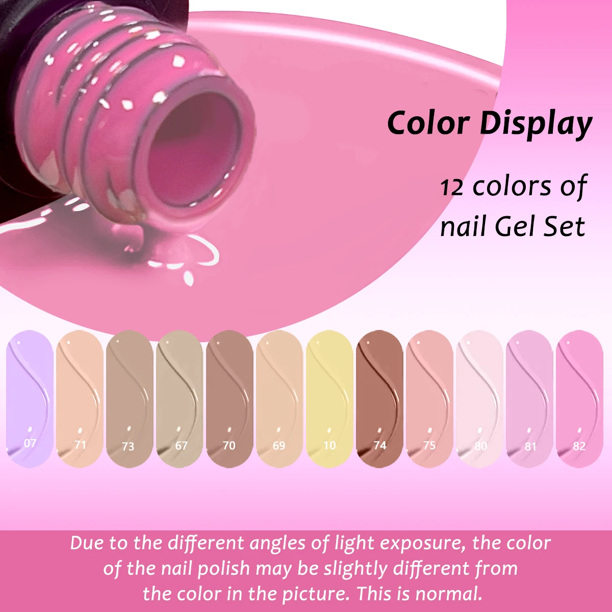 12 قطعة/المجموعة فادين 0. 24oz * 12 زجاجة، مجموعة طلاء أظافر جل بيرليسسينت بلون خالص، ألوان غنية، نغمات أرجوانية مختارة، مناسبة للخريف والشتاء، جل طلاء أظافر عالي الجودة، جل طلاء أظافر طويل الأمد، هدية مثالية لصالونات الأظافر، سهلة الإزالة بالجملة