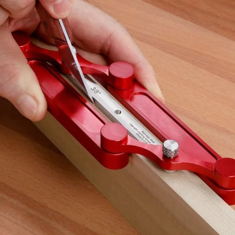 Center Gauge Woodworking Straight Hole Positioner Log Tongue Log Pin Wooden Stick Punch